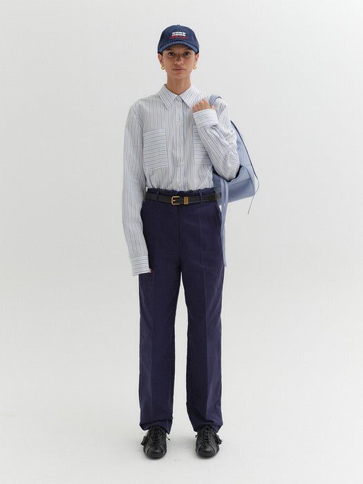 Eenk Classic Straight Pants - Navy