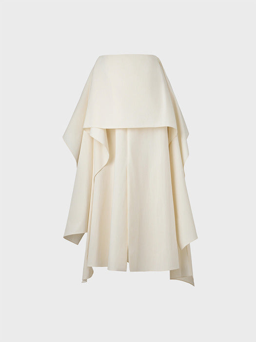 Eenk Layered Long Skirt - Ivory