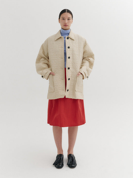 Eenk Pocket A-line Skirt - Red
