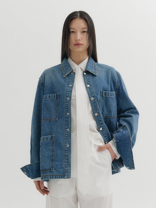 Eenk Classic Denim Jacket - Denim Blue