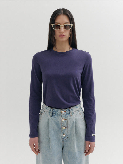 Eenk Long Sleeve T-shirt - Navy