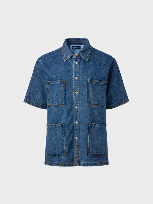 Eenk Classic Denim Shirt - Denim Blue
