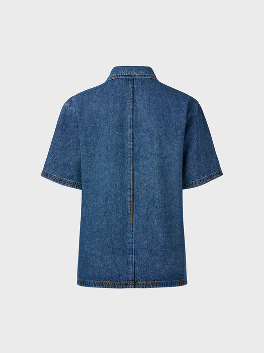 Eenk Classic Denim Shirt - Denim Blue