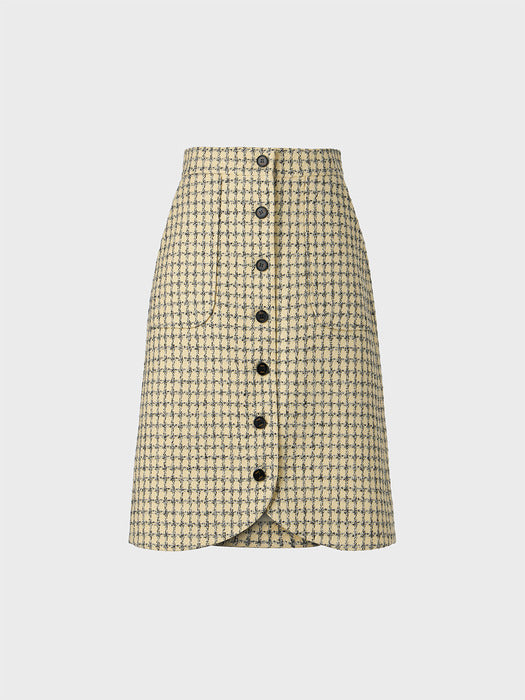Eenk Trim Panel Skirt - Beige