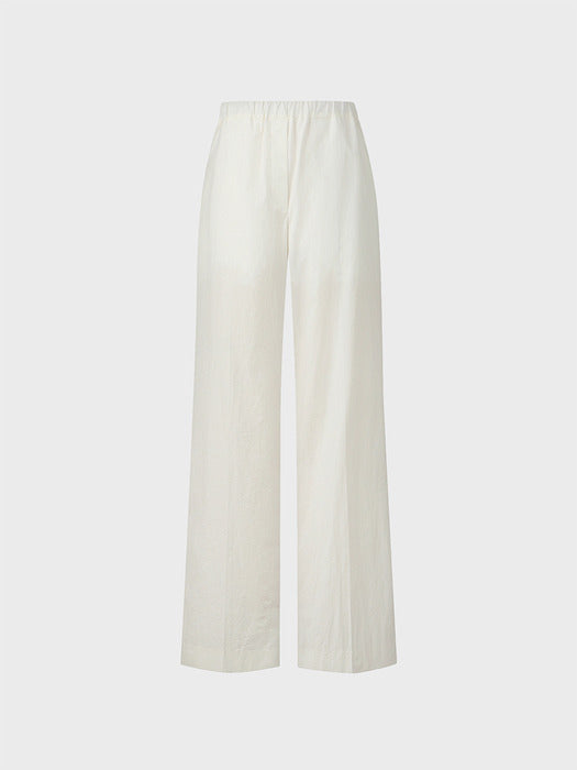 Eenk Relaxed Band Waist Pants - Ivory
