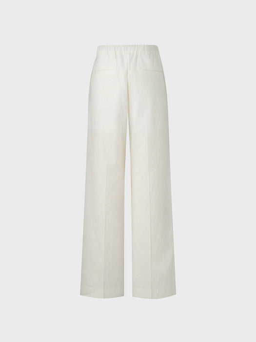 Eenk Relaxed Band Waist Pants - Ivory