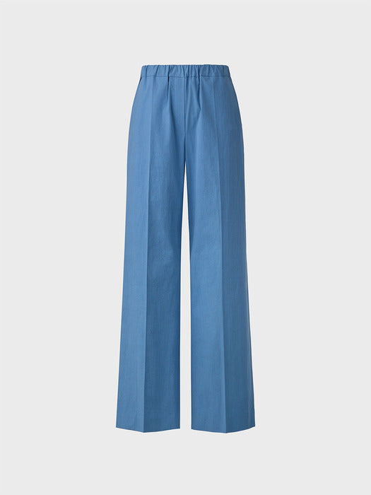 Eenk Relaxed Band Waist Pants - Blue