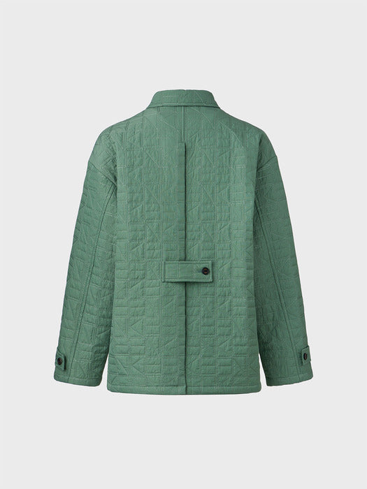[EENK] Classic Button Jacket - Green