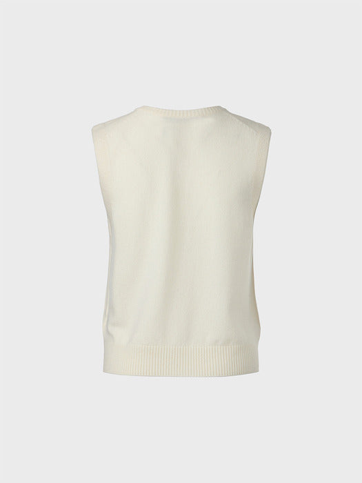 Eenk Logo Embroidered Knitwear Top - Ivory