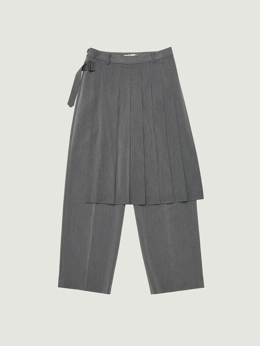 Grove 26Ps Honor Wrap Skirt Pants (Gray)