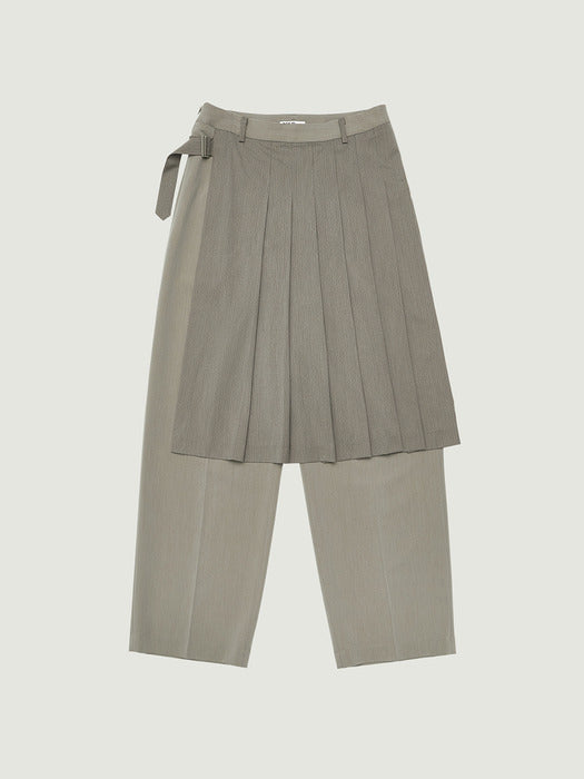 Grove 26Ps Honor Wrap Skirt Pants (Beige)