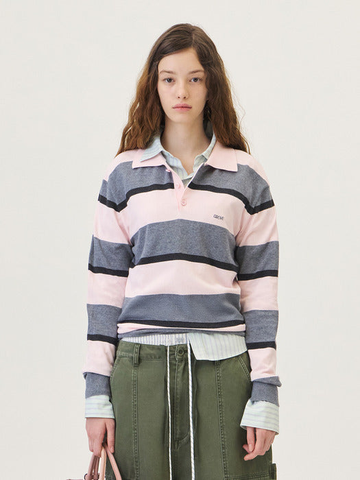 Grove 26Ps Gwen Collar Knit (Pink)