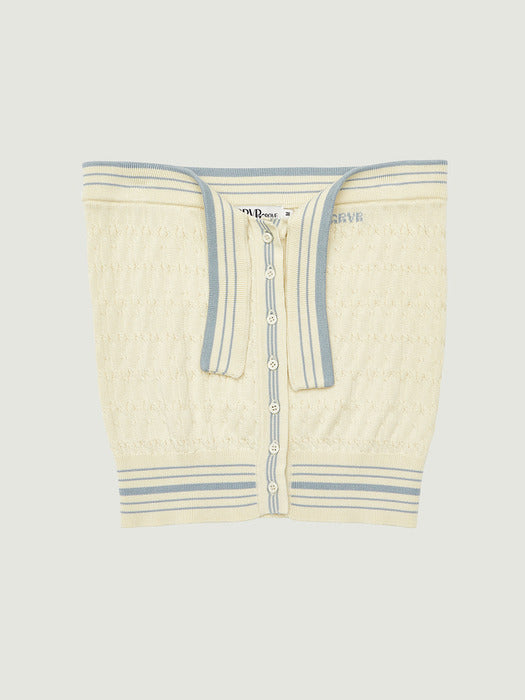 [grove] 26Ps Freen Knit Tube Top (Cream)