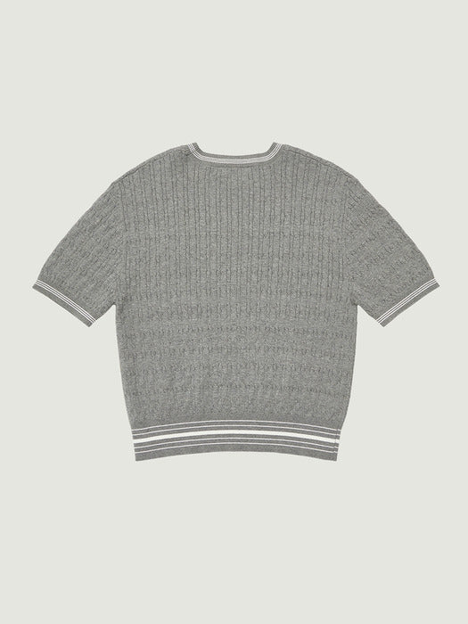 [grove] 26Ps Freen H/S Knit (Gray)