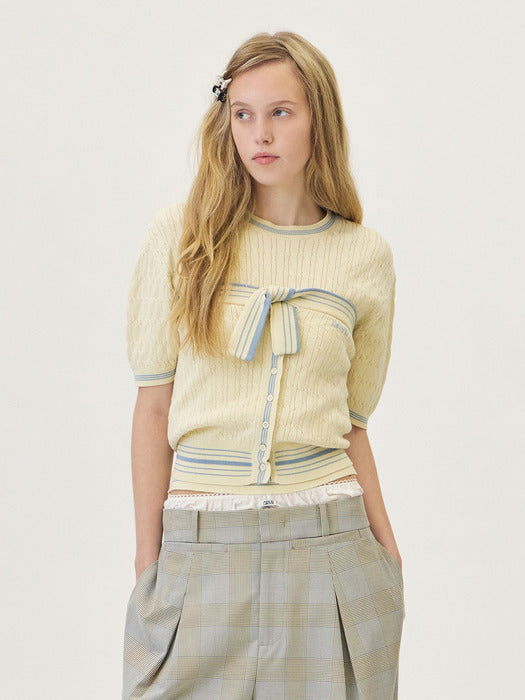 [grove] 26Ps Freen H/S Knit (Cream)
