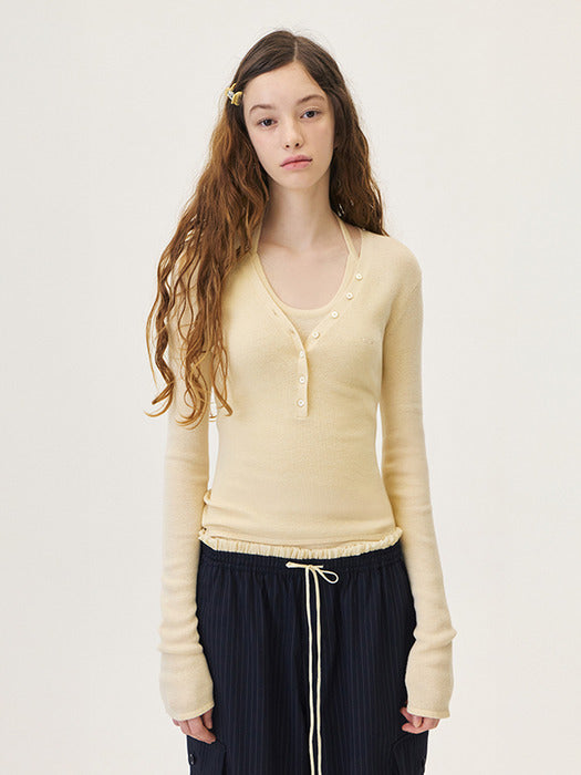 [grove] 26PS DAZE KNIT (CREAM)