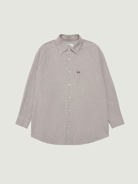 Grove 26Ps Blaine Check Shirt (Brown)