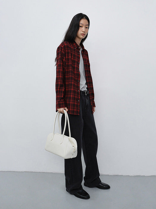 Dunst Soft Frame Compact Shoulder Bag Ivory