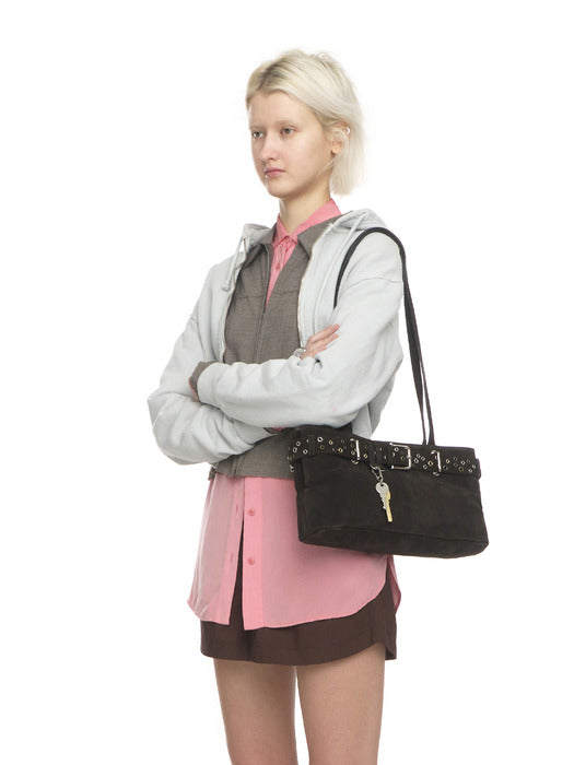 Osoi Shoulder Brocle [SUEDE MOCHA EYELETS]