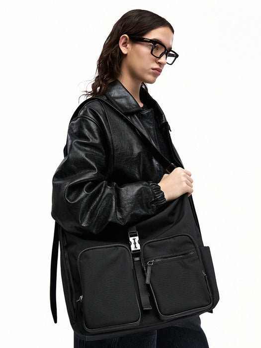 Vunque Hey Double Pocket Cordura Hobo M Black