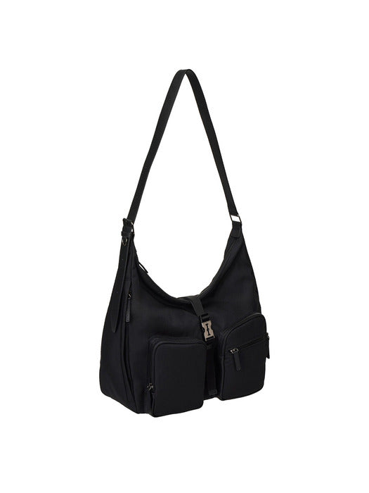 Vunque Hey Double Pocket Cordura Hobo M Black