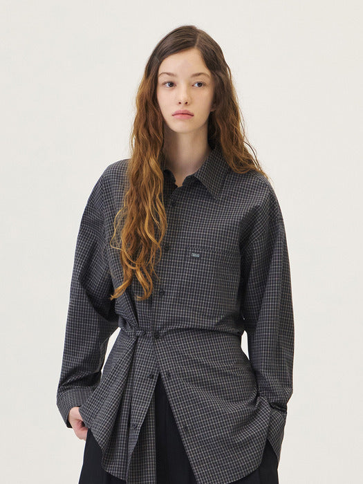 Grove 26Ps Blaine Check Shirt (Black)
