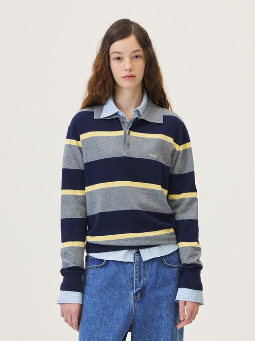Grove 26Ps Gwen Collar Knit (Gray)