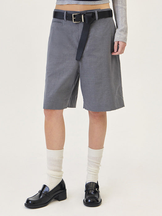 [grove] 26PS TENDER MIDI SHORTS (GRAY)
