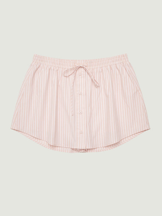 Grove 26Ps Tess Stripe Skirt (Pink)