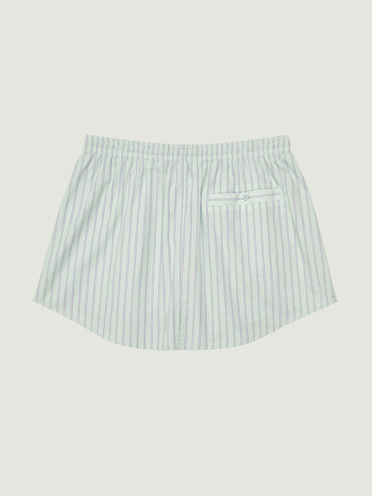 Grove 26Ps Tess Stripe Skirt (Green)
