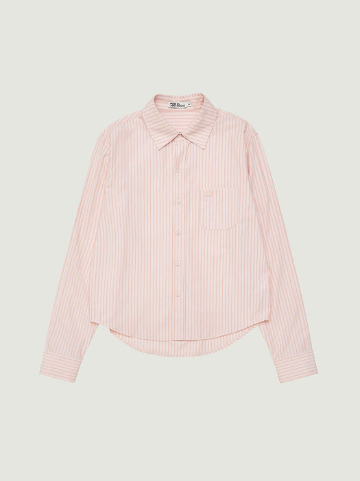 Grove 26Ps Tess Stripe Shirt (Pink)