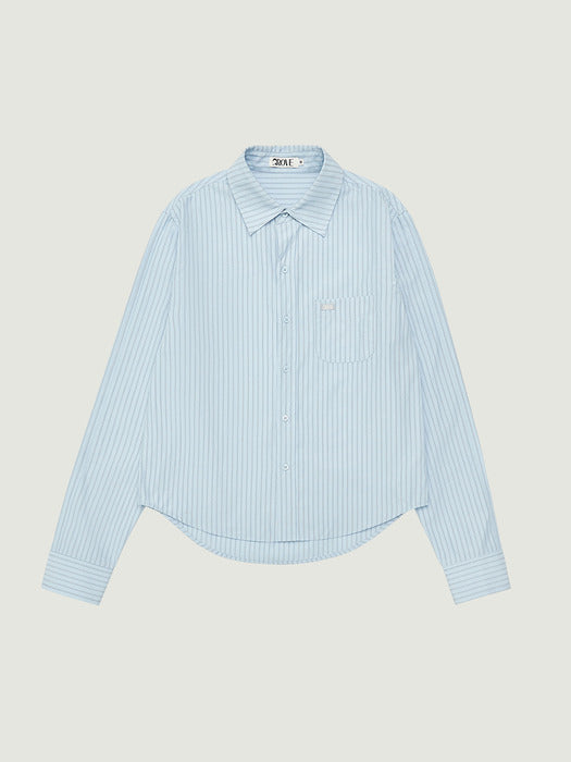 Grove 26Ps Tess Stripe Shirt (Light Blue)