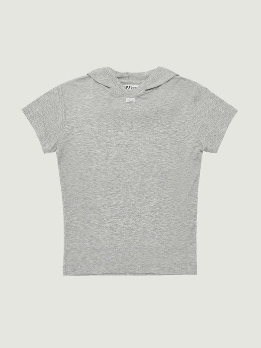 Grove 26Ps Macy Half Hoodie (Melange Gray)