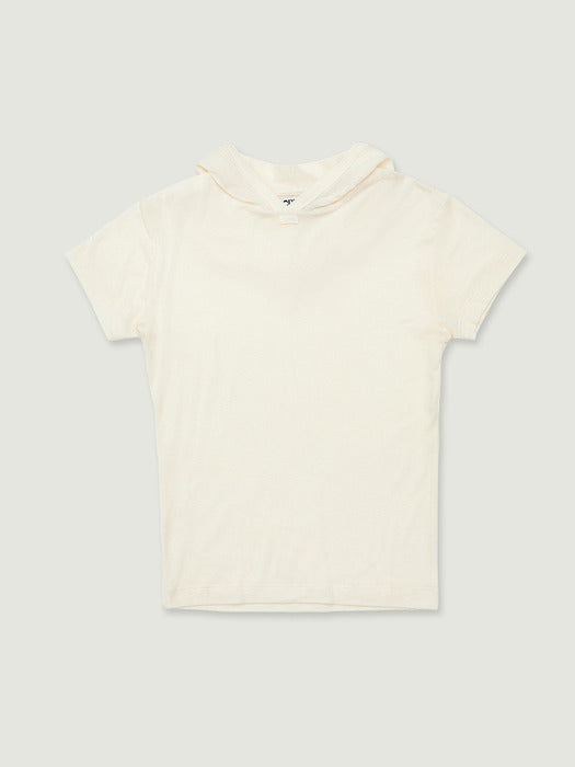 Grove 26Ps Macy Half Hoodie (Cream)