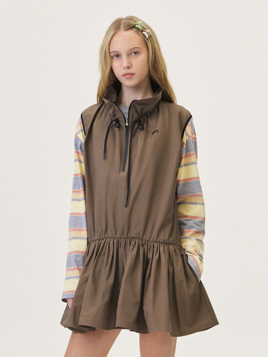 Grove 26Ps Elo Anorak One-Piece (Brown)