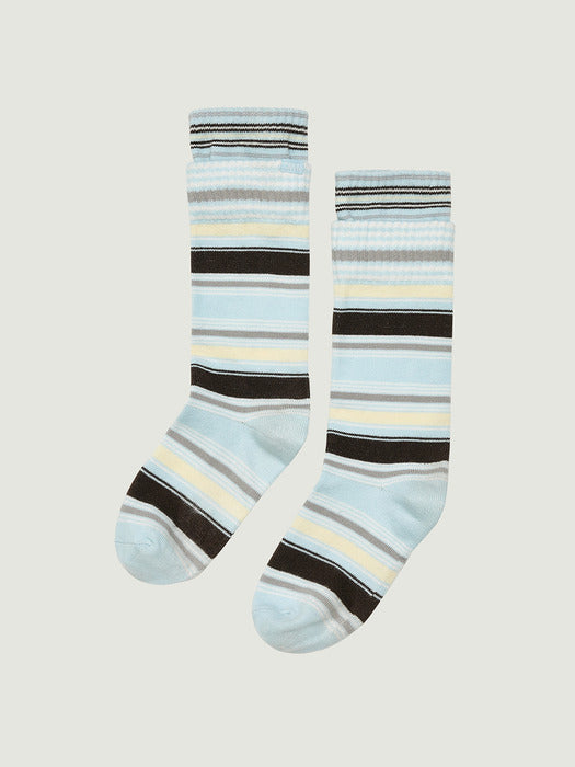 [grove] 26PS GRVR STRIPE SOCKS (LIGHT BLUE)