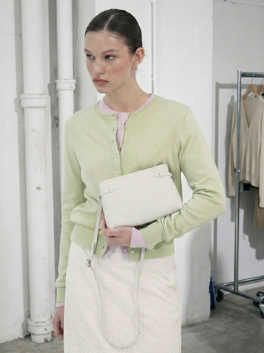 Mango Maniplease Molli Round Cardigan Mint