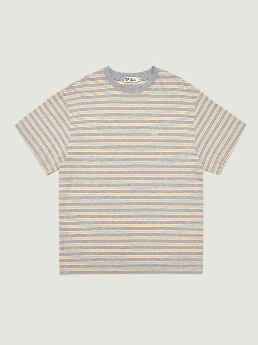 Grove 26Ps Tani Stripe H/S T-Shirt (Gray)