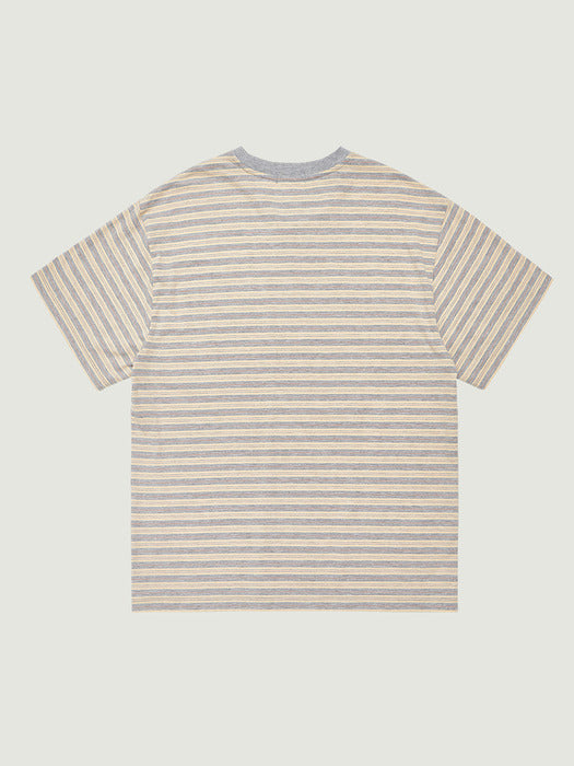 Grove 26Ps Tani Stripe H/S T-Shirt (Gray)