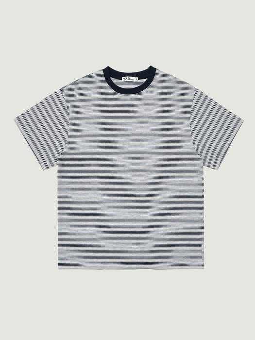 Grove 26Ps Tani Stripe H/S T-Shirt (Navy)