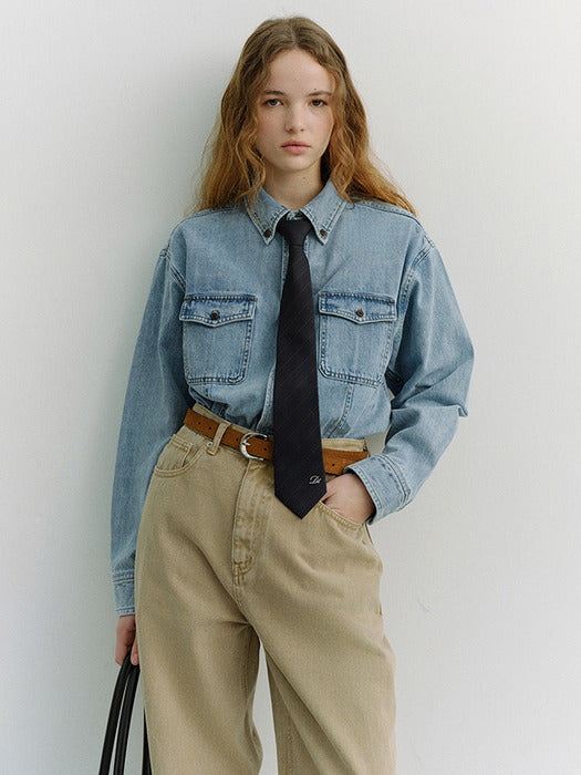 [dunst] STRIPED TIE NAVY_UDNE6E101N2