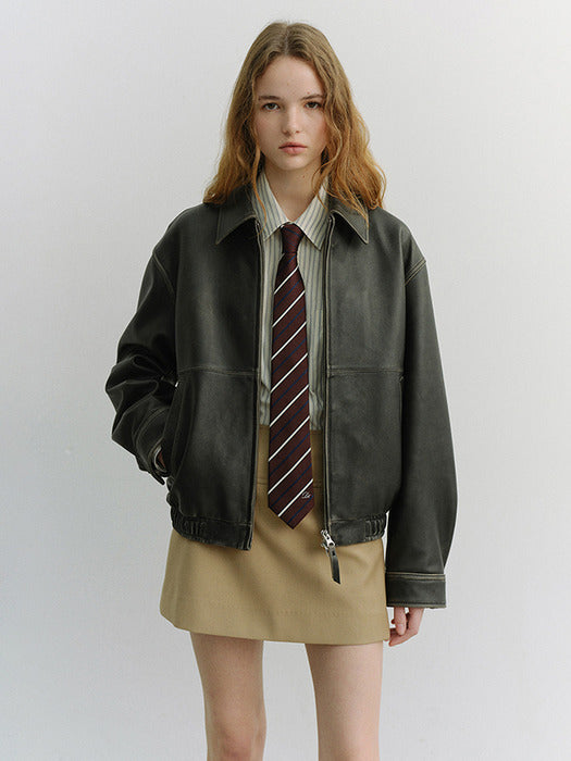 Dunst Striped Tie Burgundy