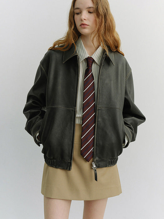 Dunst Striped Tie Burgundy