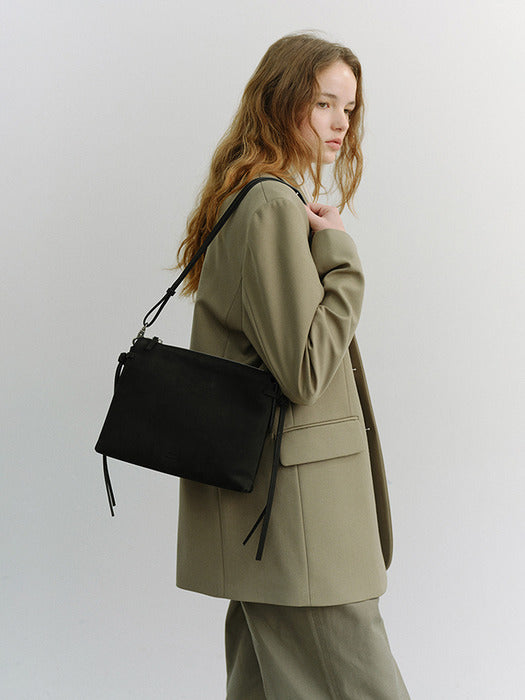 Dunst 2-Way Soft Touch Suede Bag Black