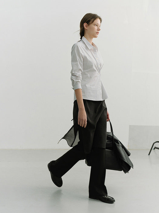 Dunst See-Through Layering Skirt Black