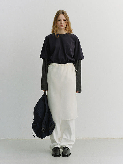 Dunst See-Through Layering Skirt Ivory