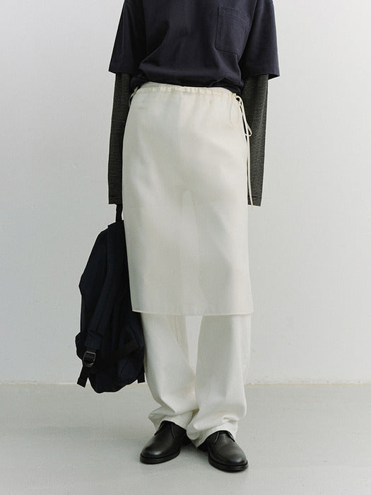Dunst See-Through Layering Skirt Ivory
