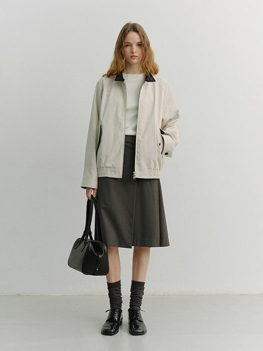 Dunst Pleats Midi Skirt Grey