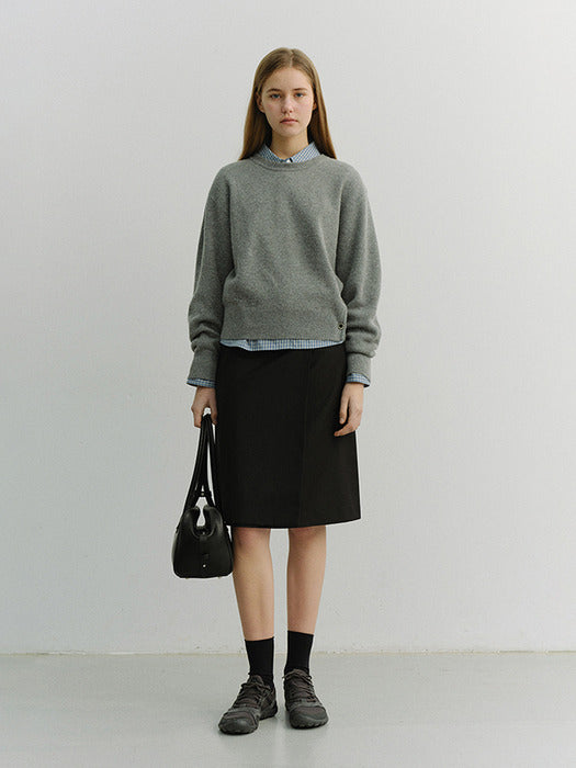 Dunst Pleats Midi Skirt Black
