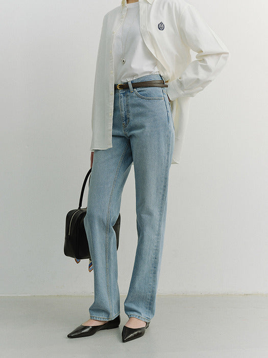 Dunst Full Length Slim Jeans Light Blue